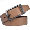 Belts 1 mens reversible classic dress belt leather rotating buckle 2-in-1 made of BeltoxC240407