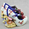 Klänningskor Strange Deer Heel Women Pumpar Pinting High Heels Mary Janes Platform Woman 2024 Valentine Designer Wedges