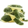 35/45/55 cm Plush Tortoise Toy Söt sköldpadda plyschkudde bemannad kudde för flickor Vanlentines Day Gift 240402