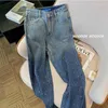 Kvinnors jeans Lösta montering Straight Tube Diamond för kvinnor Vintage Denim Byxor Cyber ​​Y2K Goth Pants Fashion Mom