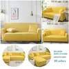 Stol täcker stretch vanlig färgsoffa för vardagsrum non slip soffa täcker husdjur barn sektion lformad slipcover 1 st