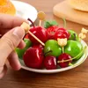 Forks 6/10/15/20pcs Fruit Mini Cake Grade Plastic Stuffick Bento Pranzo Decorazioni per feste