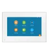 Intercom FullVisual 1080p 7 -calowy Tuya Wi -Fi bezprzewodowe wideo Interkoma dotyk ekran inteligentny system telefoniczny system White Monitor Silver Camere