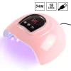 Scarers Misscheering UV LED UNIL LUBRIL, com sensor de movimento, para secar o secador de esmalte em gel para manicure Ferramenta de salão de manicure 50%