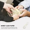 Storage Bags 40 Pcs Banknote Paper Currency Straps Money Wrappers Cash Bands Manual Organizer White