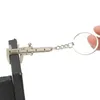 Keychains Lanyards New Fashion Car Key Mini Vernier Caliper Portable 0-40mm Keychain Measuring Instrument Tool Turbo Ring Gauge Q240403