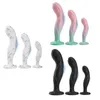 Nowe silikonowe wibratory wtyczki odbytu z kubkiem ssącym stymulują pochwę i odbytu duża wtyczka tyłka miękka anal Dilator Sex Toys dla kobiet i mężczyzn gej
