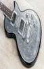 Super rare zemaitis casimere mfg24 métal avant guitare noire de guitare haut de fleur de locking tuners8118466