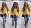 NOUVEAU TODDLER KIDS BÉBLES GRIPLES BARCHES Veste en jean à manches longues manteau manteau Outerwear4231444