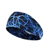 High Elastic Mens Sports Sweatband Headband Print Gym Running Tennis Headwrap Breathable Outdoor Yoga Hair Band 240402