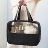 Bolsas de armazenamento leves de luxo de luxo Pu High Aparência Bolsa de maquiagem à prova d'água de grande capacidade de viagem portátil higiene pessoal