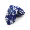 Ties cravatte da uomo chic floreale cravatta floreale casual cielo blu cotone cravatta da matrimonio abita da festa cravatto cravatta fiore cerato accessori regalo 240407