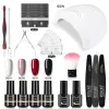 Dresses Rosalind Gel Nail Polish Set 16pcs Nail Art Tool Kit with Manicure Hine for Nail Art Design Semi Permanent Gel Varnishes