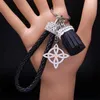 Keychains Lanyards Witchcraft Celtic Knot Pendant Keychain Stainless Steel Protective Talisman Pack Charming Witch Jewelry nudo de bruja Q240403