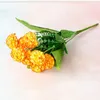 Fleurs décoratives décor de maison bouquet bricolage de mariage fausse fleur de fleur artificielle horrgenea chrysanthemum balle