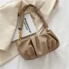 Hobo mode dames geplooide crossbody tas topkwaliteit pu lederen koppeling luxe ontwerper winter vrouwelijke schouder messenger