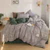 Beddengoed sets rooster set dubbele zijkant quilt deksel en kussensloop muiltkleur bed blad zacht voor huis comfortabel