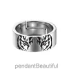 Huayuole tiger ring mens and womens fashion brand life tiger minority single cool wind personality live opening ring