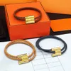 H Bracelet for women Friendship Bracelets Leather H Bracelet Mom And Daughter Bracelets Bangle Designer Gold Bangles Luxurious Jewelry Mens Jewelry jewels