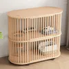 Transporteurs de chats de style chinois en bois massif balcon cages de location chambre chats villa standard armoires affichées minimalistes homestay chiot house h