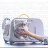 Cat Carriers Crates Home High Beauty Bag Portable и большой модуль модуля Cage Pet Small Dog Car Ride H240407