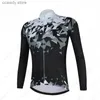 Camisetas masculinas 2024 Jersey de ciclismo Triathlon Triathlon Top Winter Long Seve Bike Shirt Roupas de bicicleta H240407