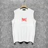 Gym Tank Top for Men Summer Outdoor Running Vest Letter Printed Designer ärmlös Vest Cotton Bottom för ung