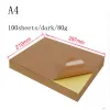 Tags A4 A3 White Self Adhesive Sticker Label Matte Glossy Surface Paper Sheet for Laser Inkjet Printer Copier Craft Paper