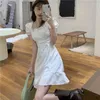 Party Dresses 2024 Women White Dress Mini For Girl Fairycore Kawaii Cute Birthday Korean Fashion Fairy Core Clothes