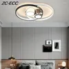 Ceiling Lights Modern Simple Led Chandeliers Lighting Creative Geometric RC Dimmable Light For Bedroom Study Room Lamps