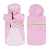 Dog Apparel Pet Raincoat With Hood Big Waterproof Reflective Clothes Spot Wholesale Clothing