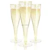Другие напитки с шампанским флейты пластиковая одноразовая чашка золотой блеск винные бокалы для вечеринок Mimosa Bar Свадебные вечеринки Drop D Dhsei