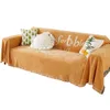 Stoelhoezen Plaid Sofa Cover voor woonkamer eenvoudige slipcovers deken bed decoratieve boho -worp met kwastje
