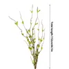 Fleurs décoratives Snow Willow Branche Simulation en plastique branches de fleurs de mariage Garden de maison DÉCORATIONS DE SOI