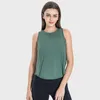 Brandlulu Yoga Outfits Kleidung Frauen leiten Kleidung Eiskreus Nähte Sportweste mit Feuchtigkeit Docht atmungsaktiv und locker sitzende Deckung DHL frei