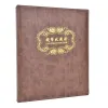 Boîtes Coin Collection Livre 3 Hole Coin Album Paper Money Banknote Collection Pu Leather Cover Collectting Money Box