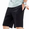 Brand Mens Bermuda Cotton Shorts Grey Black Elastic Waist Sports Plus size di allenamento allentati maschi a casa 240407