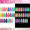 Kits Mizhse 6/8/12st Gel Nail Polish Set Neon Reflective Glitter Gel Soak Off UV/LED Gel Lackes All For Manicure Acrylic Nail Kit