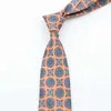 Neck Ties Mens Fashion Silk Tie 7.5cm Soft and Novel Neckline Blue Green Orange Tie Suitable for Mens Dot Flower Tie Wedding Business Gift C240412