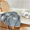 Jackets Kids Jacket Primavera 2024 Versão coreana Denim Coat Wholesale Drop Drop Drop Baby Maternity Clothing Outwear Dhqli