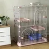 Cat Carriers Minimalist Modern Rental Room Cages Breathable Balcony Pet Villa For Household Dormitory Kitten Litter Cats House Products H