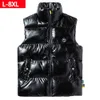 L-8xl borst klittenband winter groot casual helder gezicht katoenen vest lieverd schouder plus size heren 6