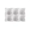 Kitchen Storage Egg Dish Silicone Molds Plaster Cement Tray Mold Forms Resin Holder Epoxy 6 Gypsum Candle Cavities N1o4