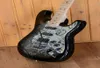 Custom Shop Richie Sambora Signature ST 1996 Black Paisley Electric Guitar Paisley Pickguard Floyd Rose Tremolo SSH Pickups Sta2066347