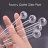 Factory Outlet Cheapest 10cm Glass Oil Burner Pipe Mini Thick Pyrex Smoking Pipes Clear Test Straw Tube Glass Pipe for Water Bong Accessories