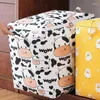 Storage Bags Youfen Large Capacity Buggy Bag Oxford Cloth Zipper Box Foldable Quilt Clothes Big Mac Moving