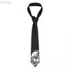 Bolo banden bevuxna svampar borta skalle unisex slips siden polyester 8 cm bred död gotisk nack slips för män kostymer tillbehör cravat 240407