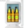 Freezer 10l wit glas voor automotive gebruik en huishoudelijke mini -koelkasten Y240407
