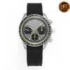 HR Montre DE Luxe men watches 40mm 3330 chronograph mechanical movement steel case luxury watch wristwatches Relojes