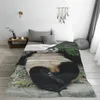 Battaniyeler fubao panda fu bao hayvan battaniye süper sıcak tüm mevsim konforu lüks yatak için uygun fiyatlı